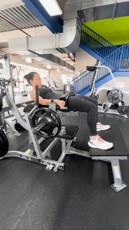 How to Hip Thrust Machine Upper Glute Workout